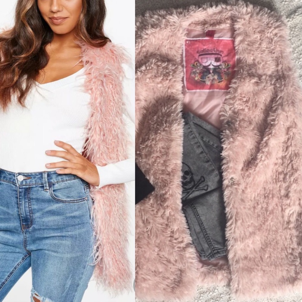 BERNARDO | Faux Fuzzy Fur Vest
